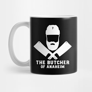 FRONT ONLY Anaheim Ducks Radko Gudas The Butcher of Anaheim White Font Mug